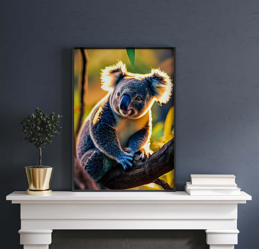 Australian Koala In A Tree Printable Art - Instant Download