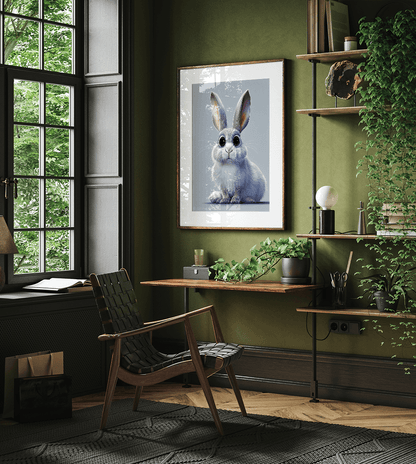 Cute Rabbit Character Printable Art - Instant Download