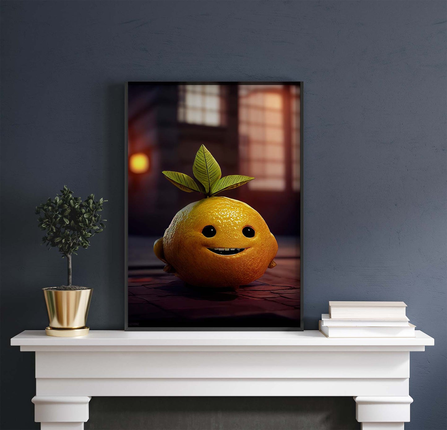 Sweet Cheery Lemon Character Printable Art - Instant Download