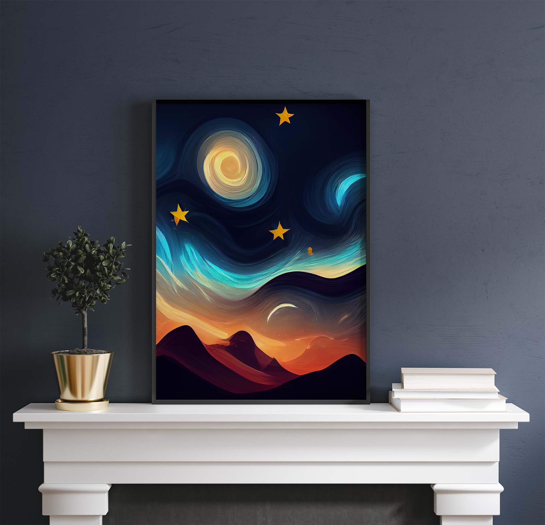 Desert Nights Dreamlike Printable Art - Instant Download