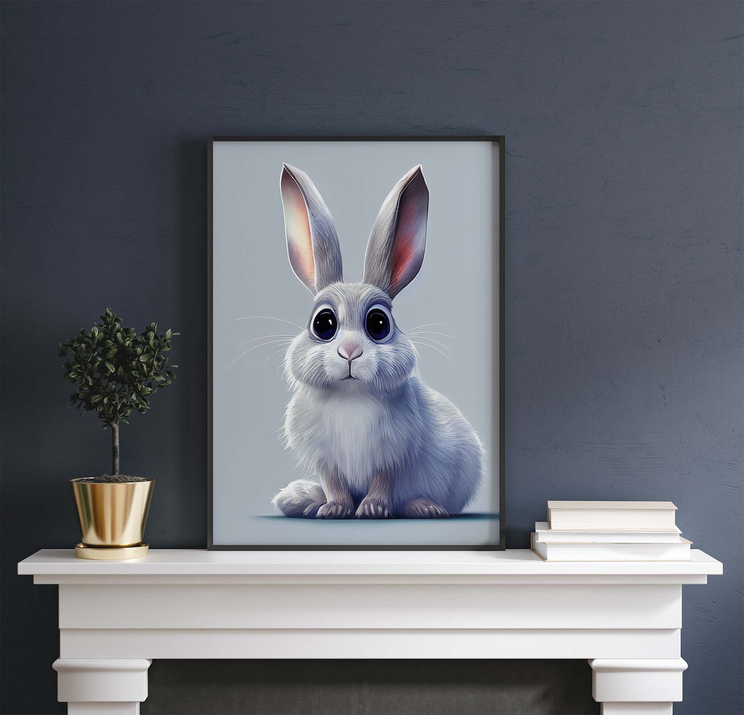 Cute Rabbit Character Printable Art - Instant Download