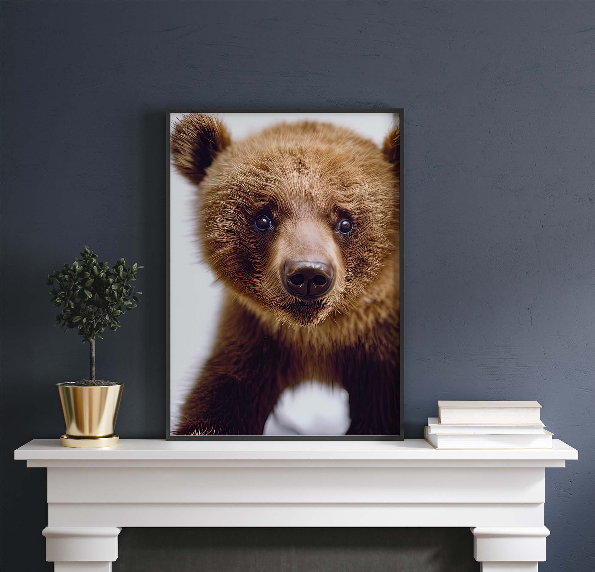 Cute Bear Cub Printable Art - Instant Download