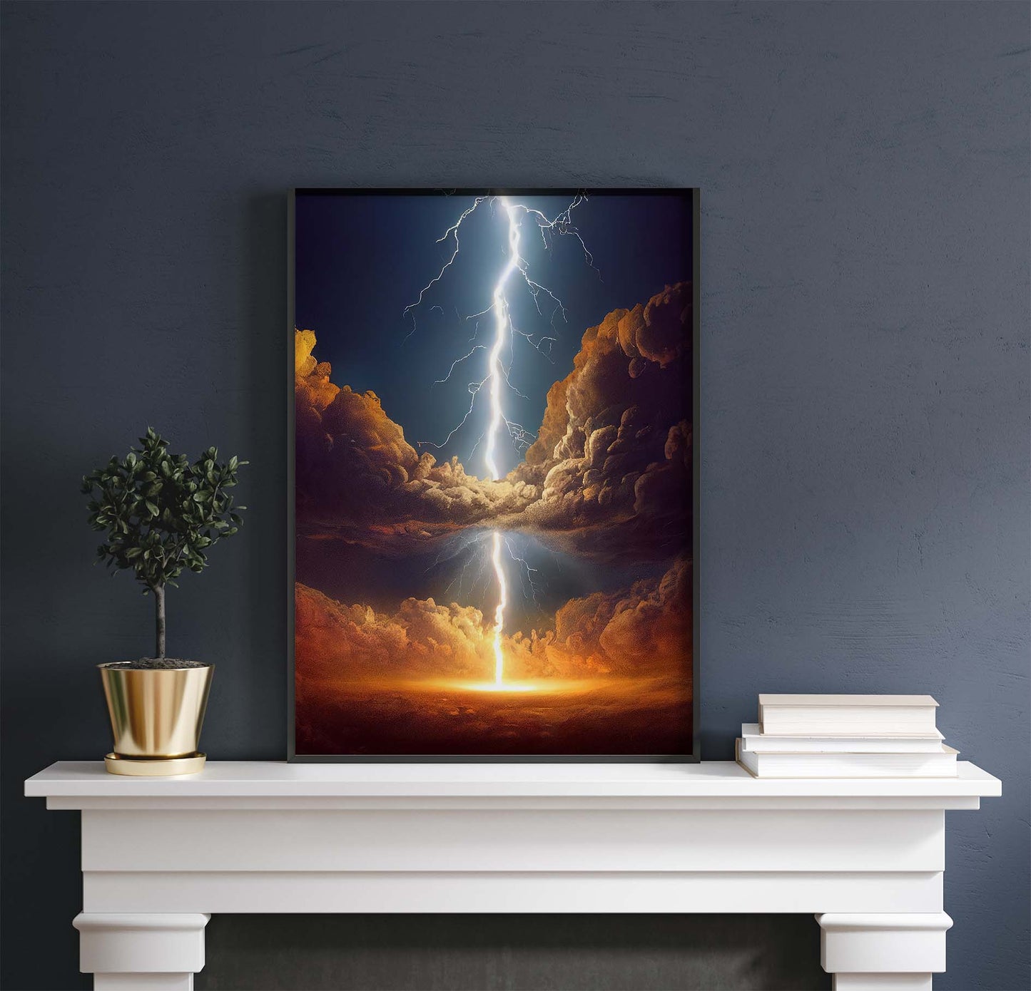 Lightning Bolt Printable Art - Instant Download