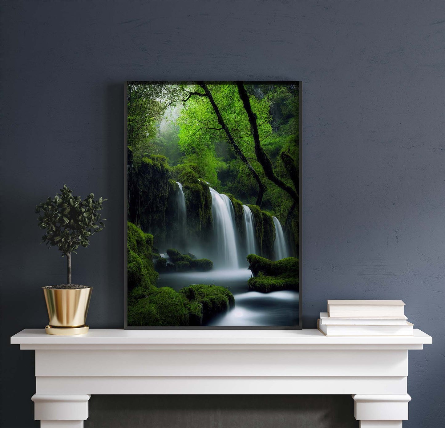 Beautiful Waterfalls Forest Printable Art - Instant Download