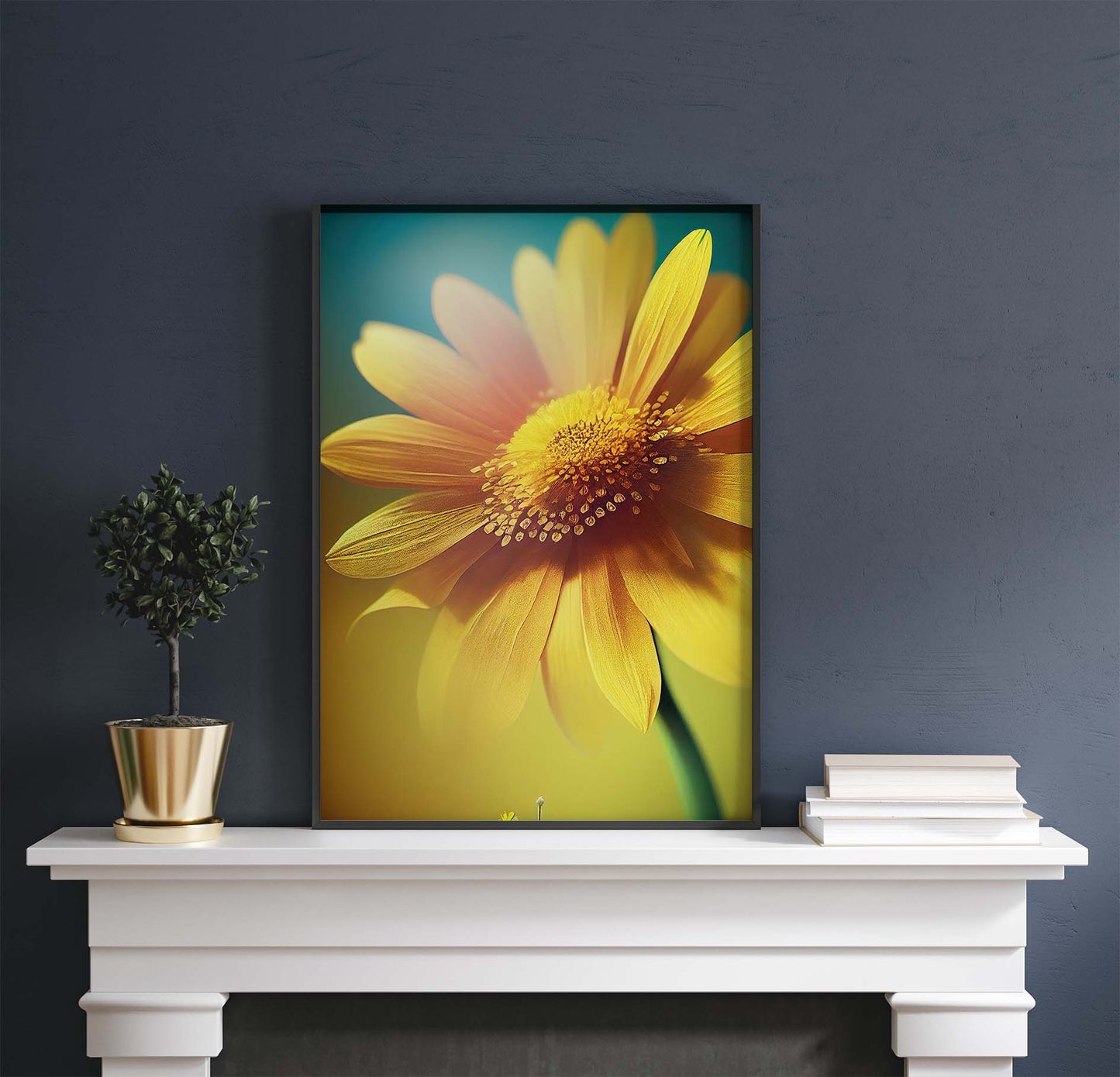 Sunflower Flower Printable Art - Instant Download