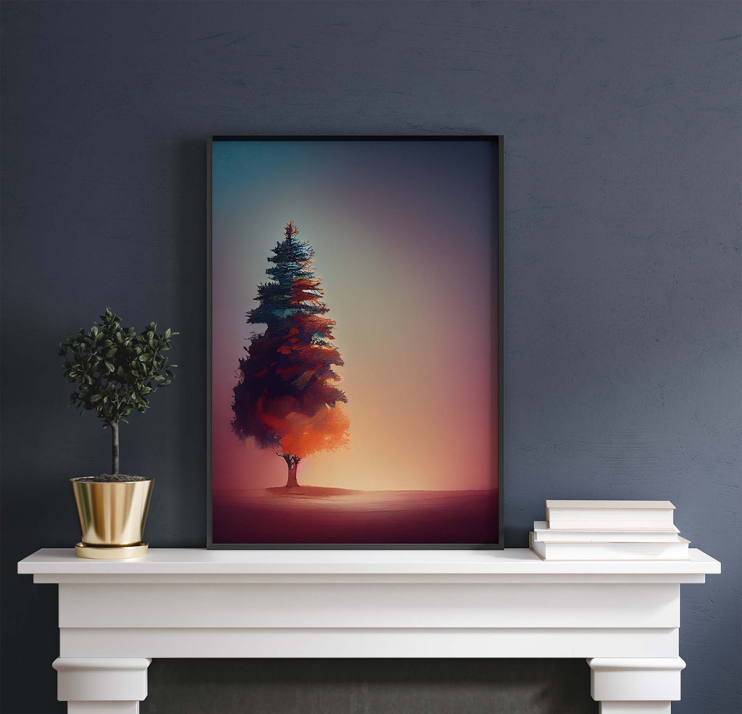 Lone Pine Tree Printable Art - Instant Download