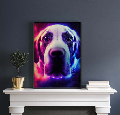 Cyberpunk Big Dog Printable Art - Instant Download