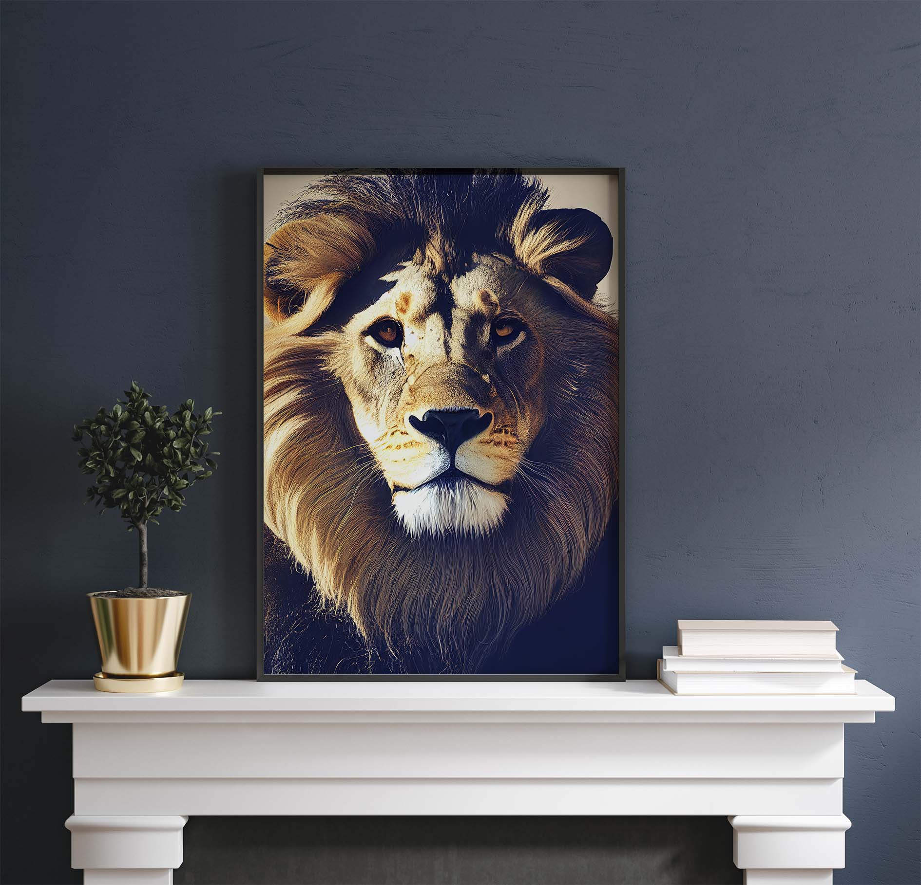 Beautiful Proud Lion Printable Art - Instant Download