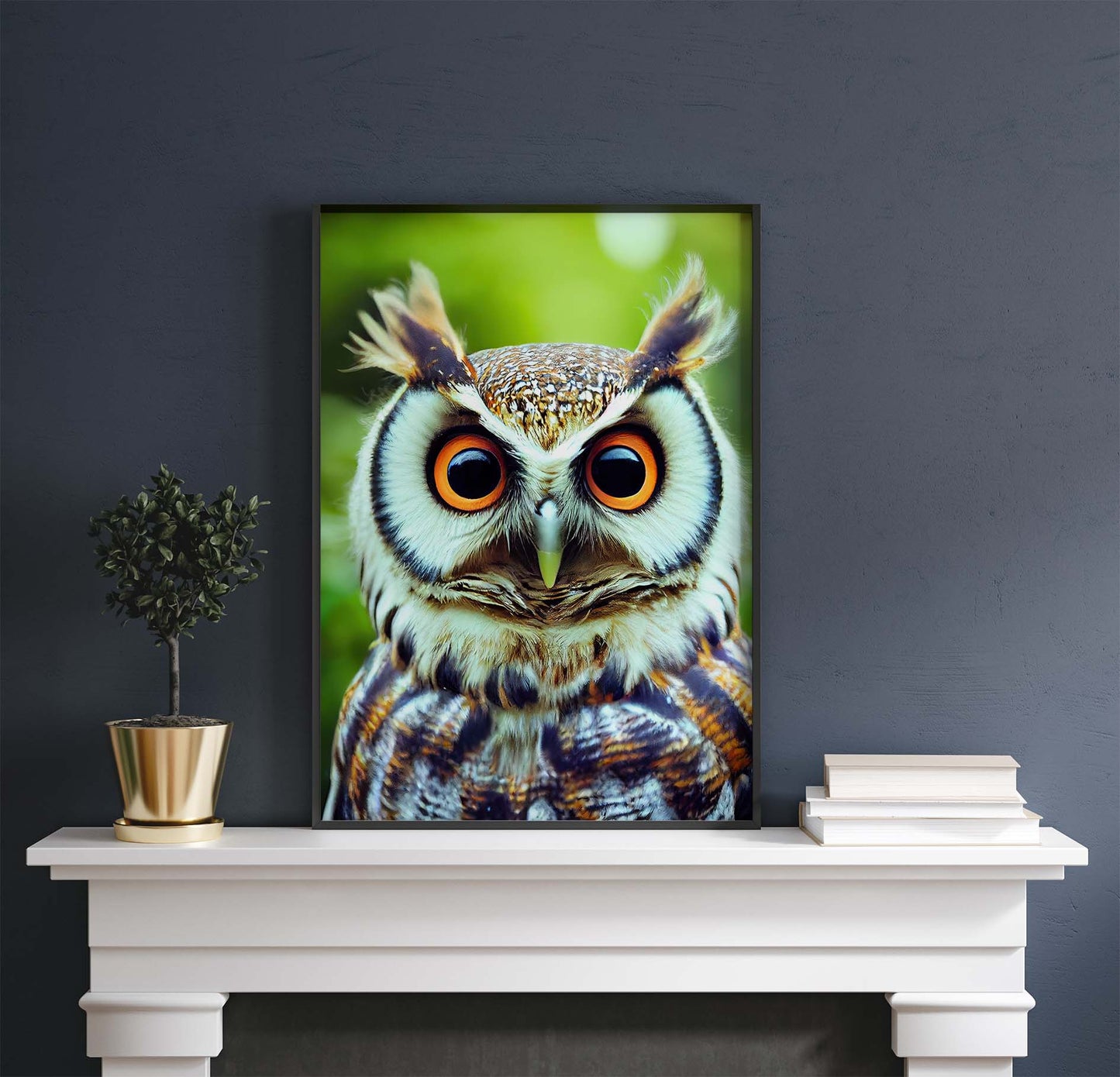 Long-Eared Owl Printable Art - Instant Download