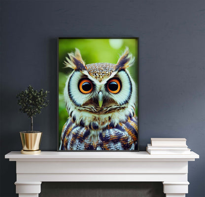 Long-Eared Owl Printable Art - Instant Download