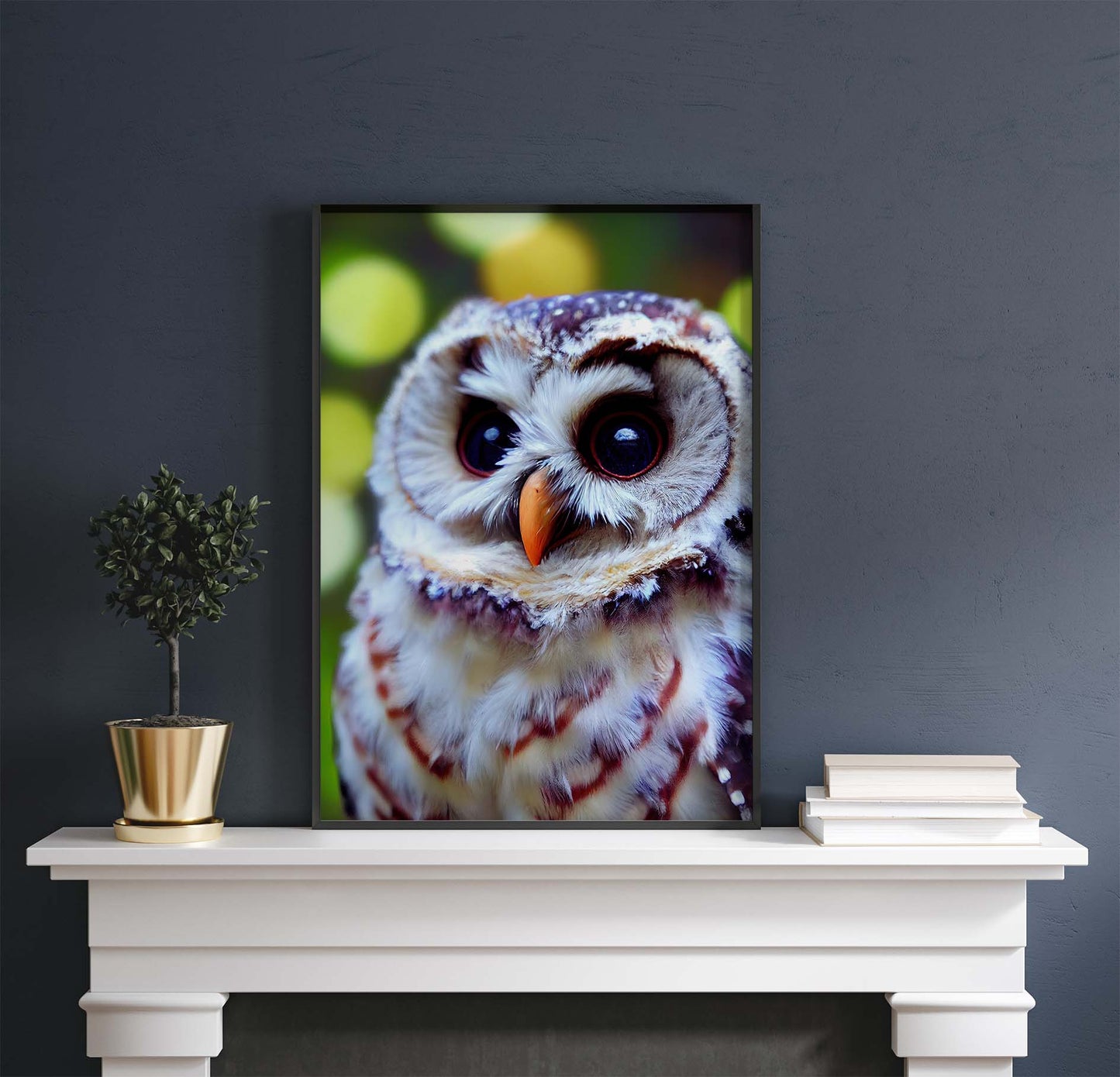 Wild Owl Raptor Printable Art - Instant Download