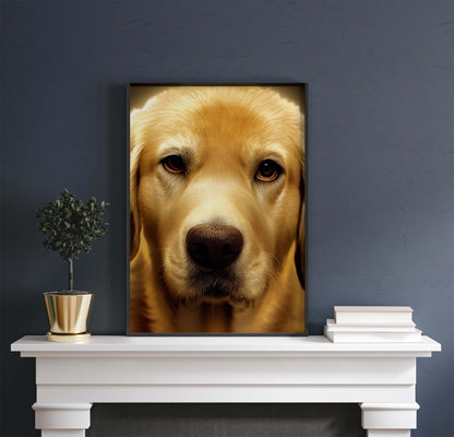 Golden Labrador Dog Printable Art - Instant Download