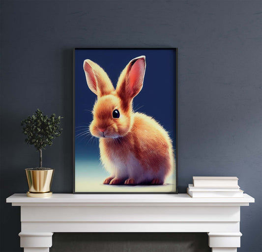 Baby Bunny Printable Art - Instant Download