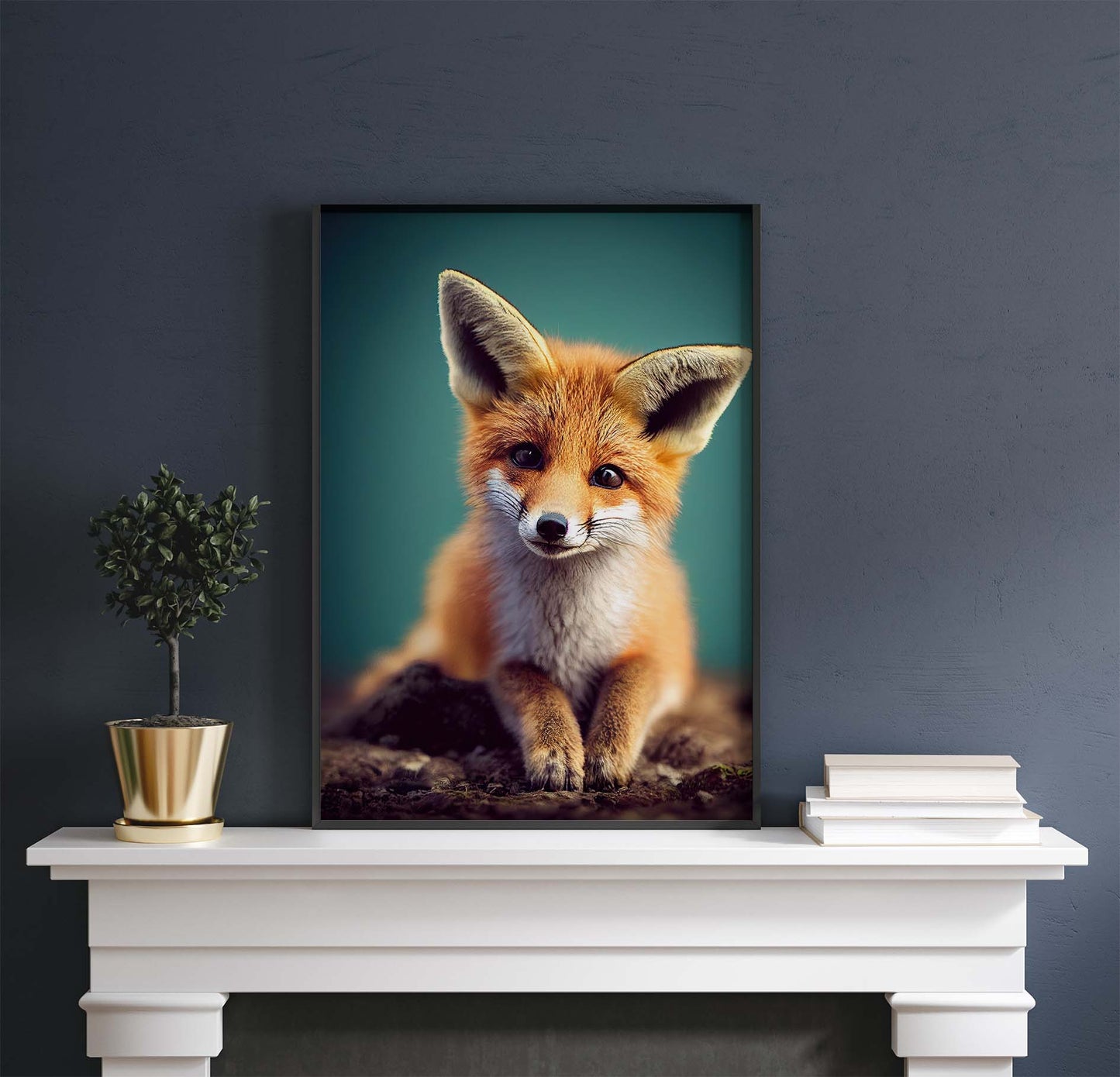 Curious Red Fox Printable Art - Instant Download