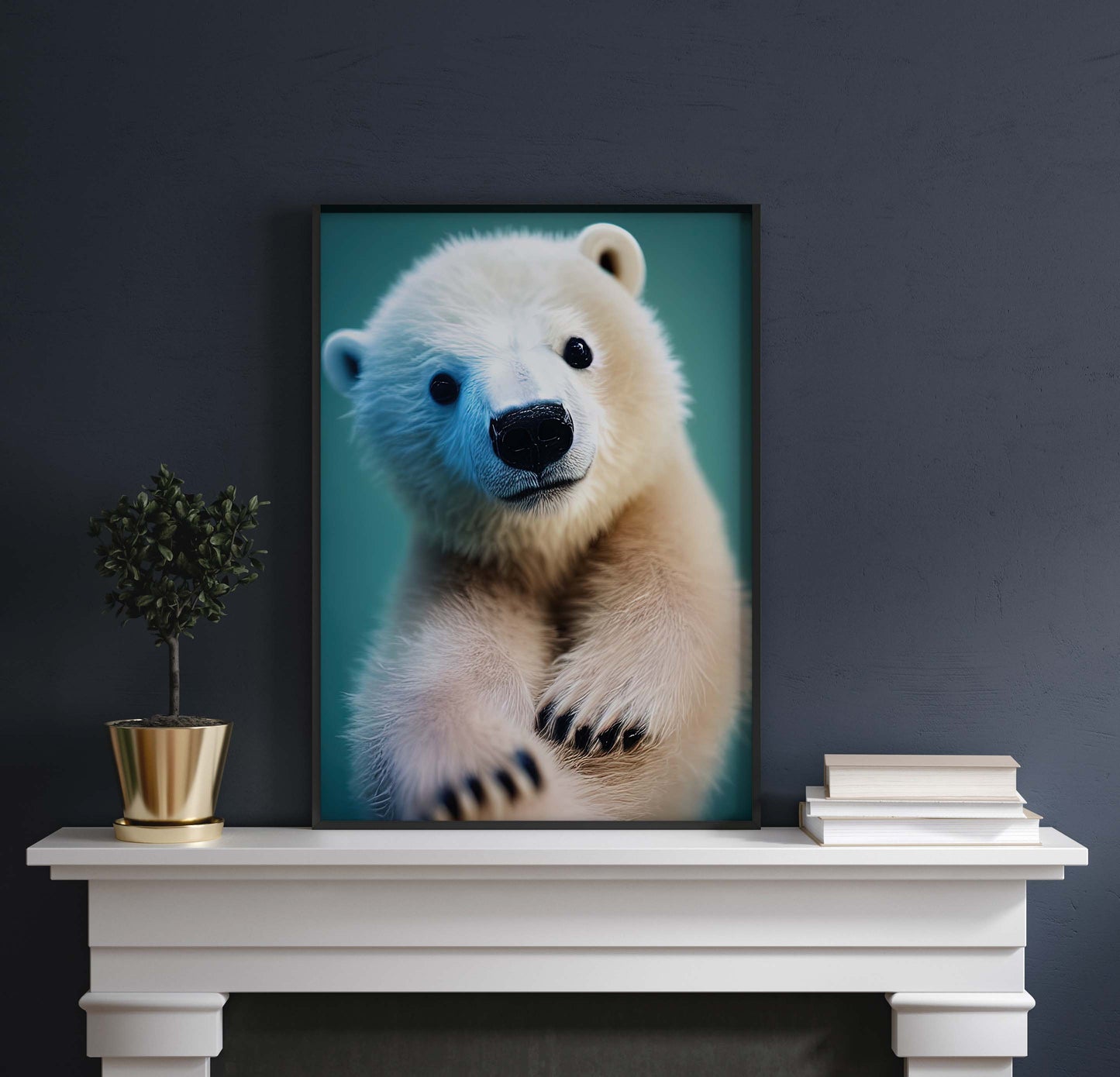 Sweet Polar Bear Printable Art - Instant Download