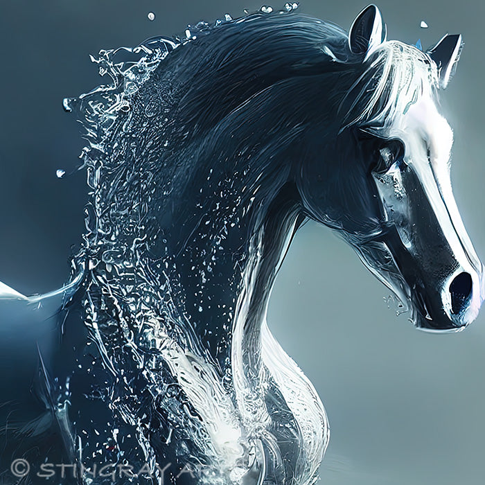 Splash Water Horse Prints