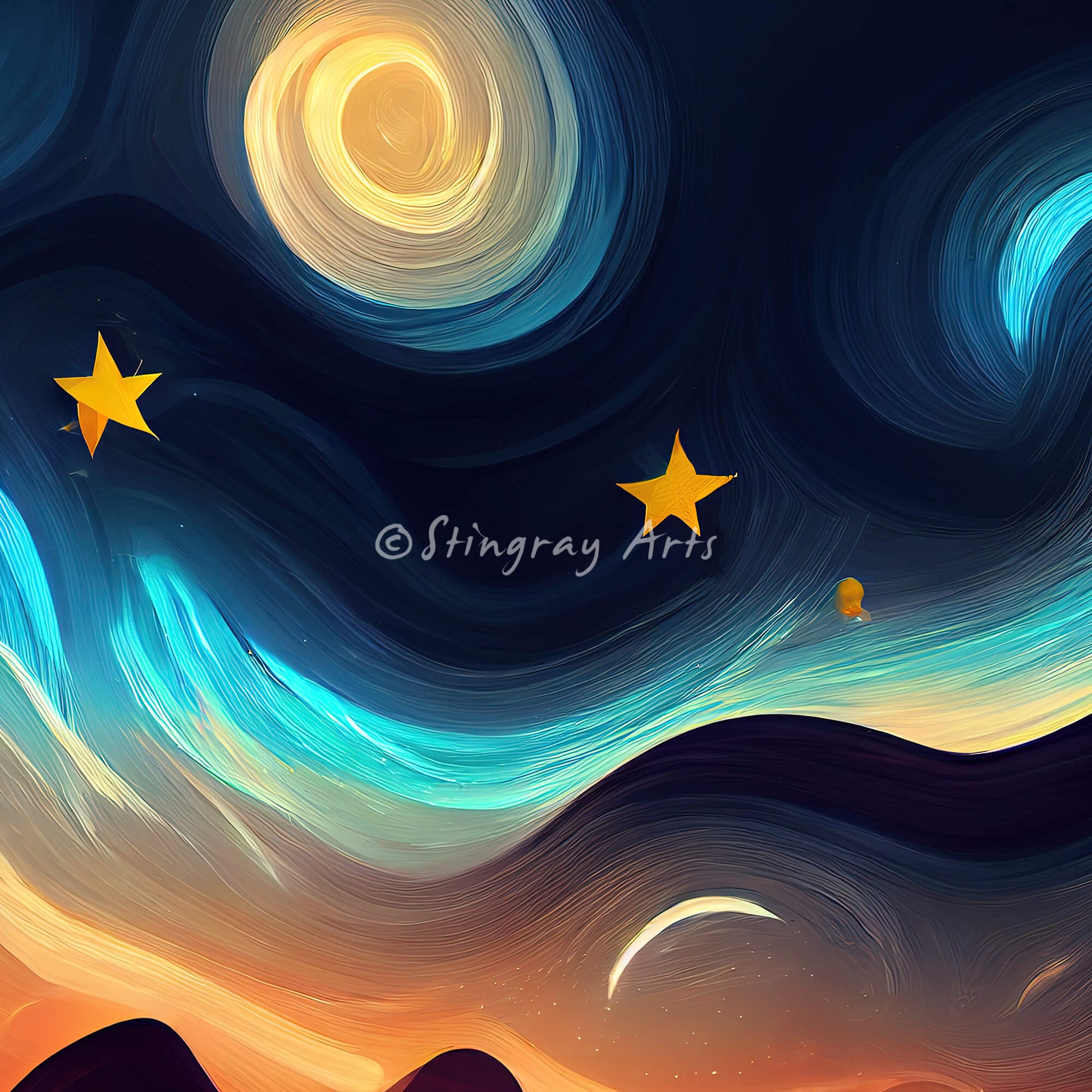 Desert Nights Dreamlike Prints