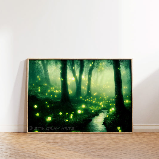 Enchanted Forest & Lake Lights Prints