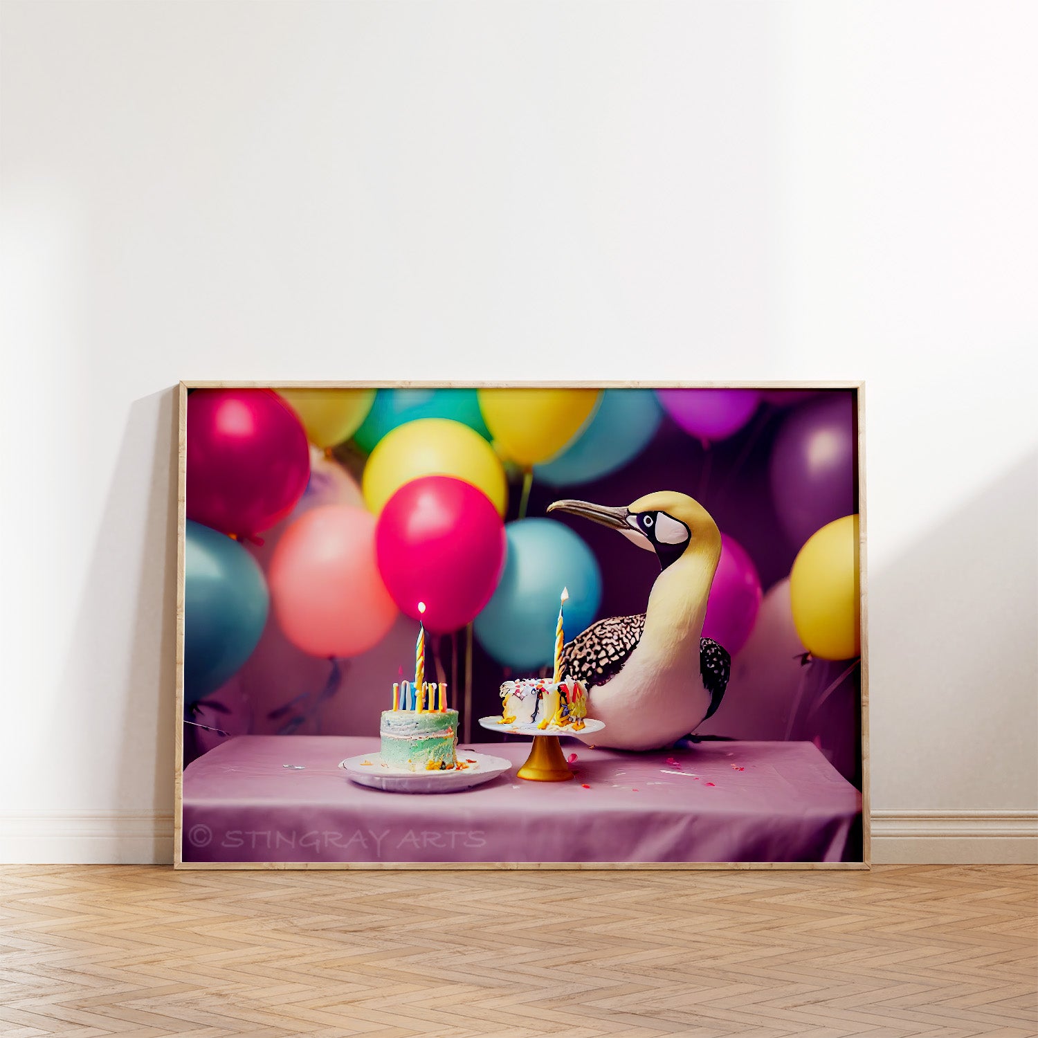 Gannet Seabird Birthday Party Prints