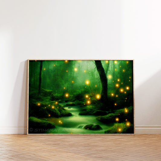 Enchanted Rainforest River Prints