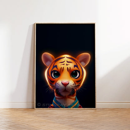 Tiger Cub Glow Childlike Prints