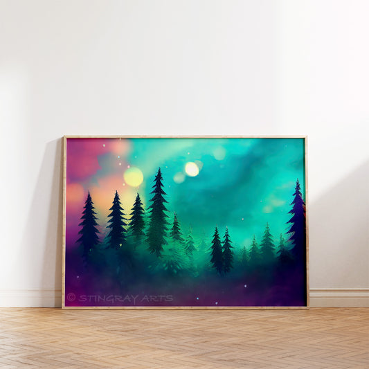 Christmas Pine Trees Prints