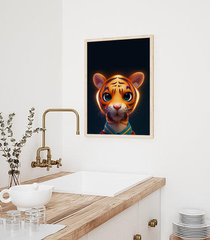 Tiger Cub Glow Childlike Prints