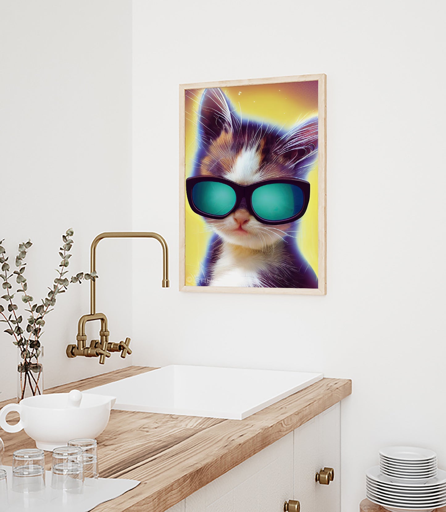 Cool Kitten With Sunglasses Prints