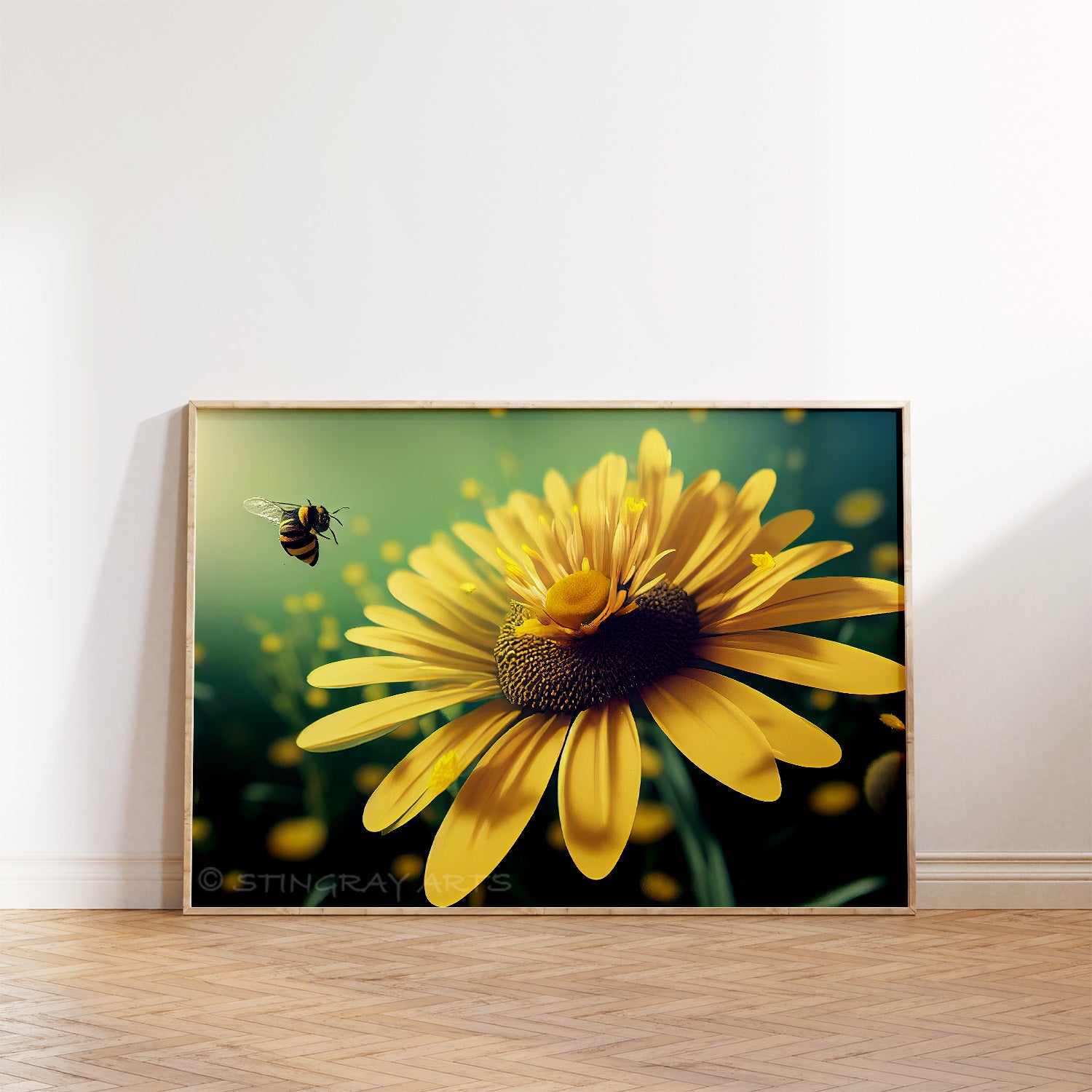 Bumble Bee & Flower Prints