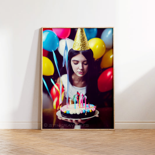 Birthday Party Girl Prints