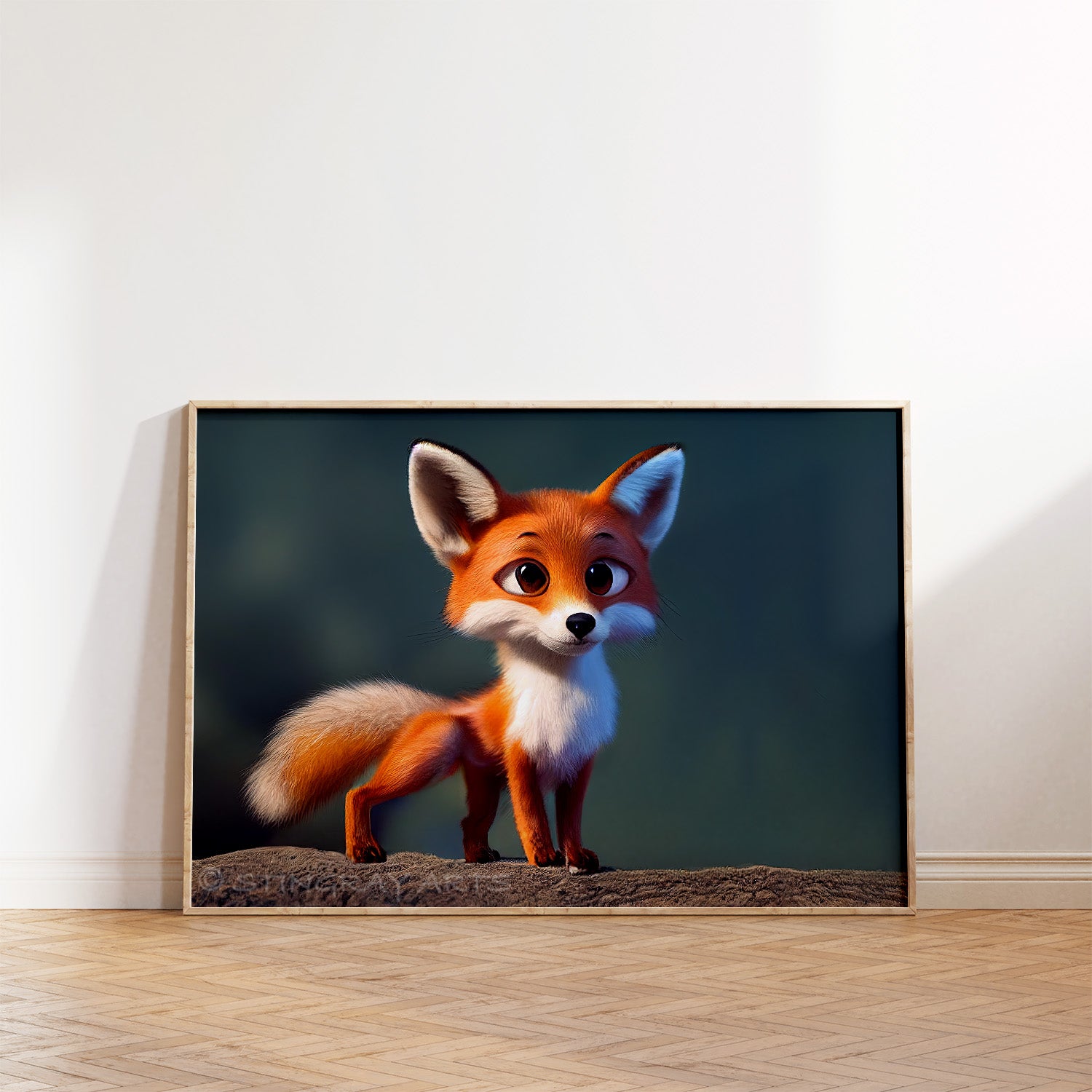 Woodland Fox Cub Prints