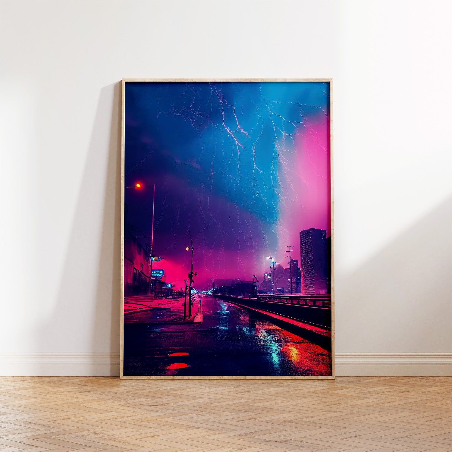 Cyberpunk Storm City Prints