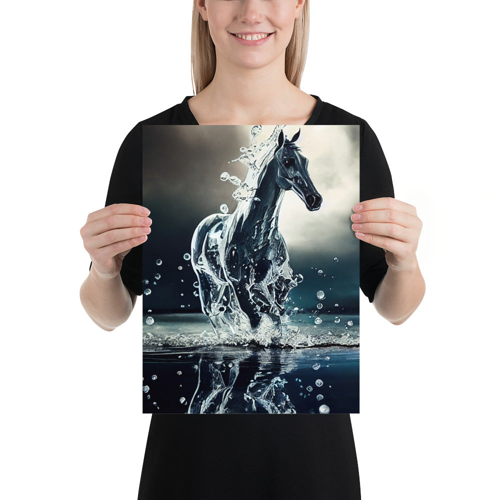 Droplets Water Horse Prints