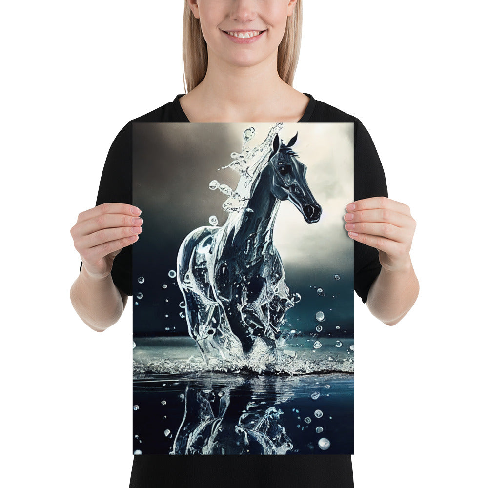 Droplets Water Horse Prints