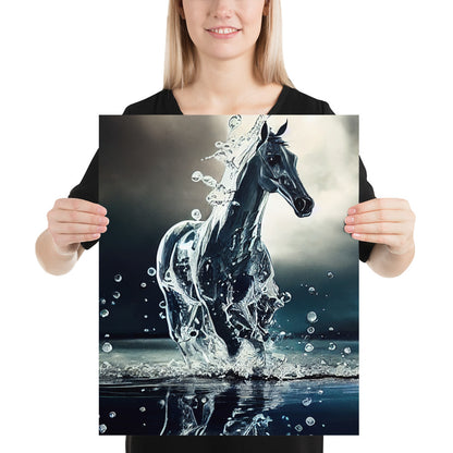 Droplets Water Horse Prints