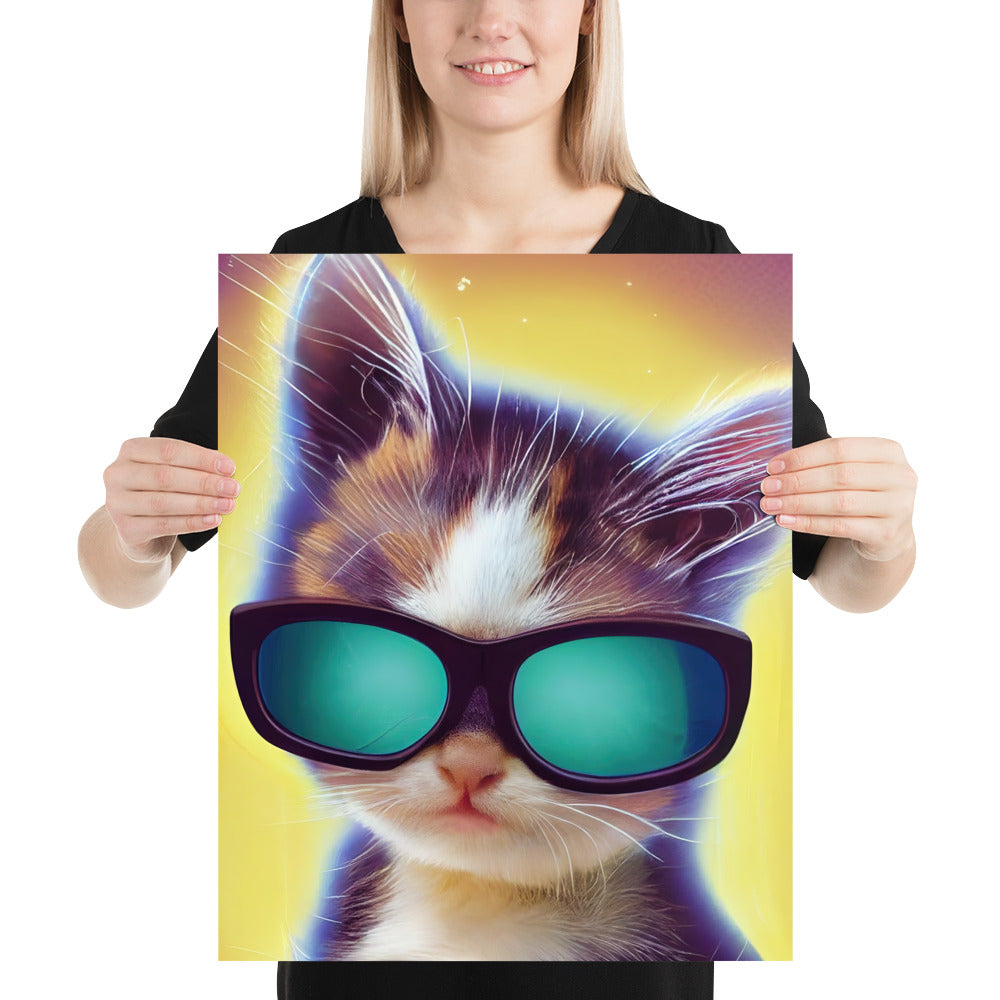 Cool Kitten With Sunglasses Prints