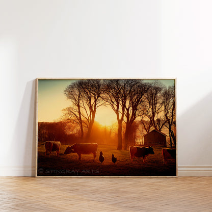 Sunrise Country Farm Prints