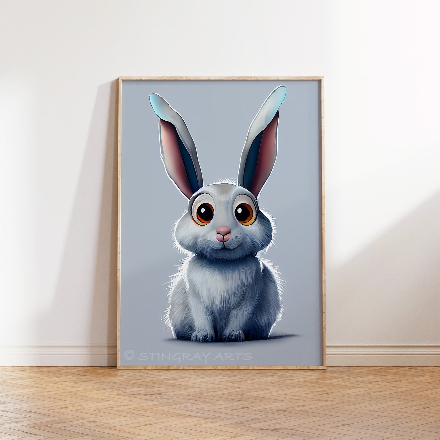 Adorable Rabbit Cartoon Prints