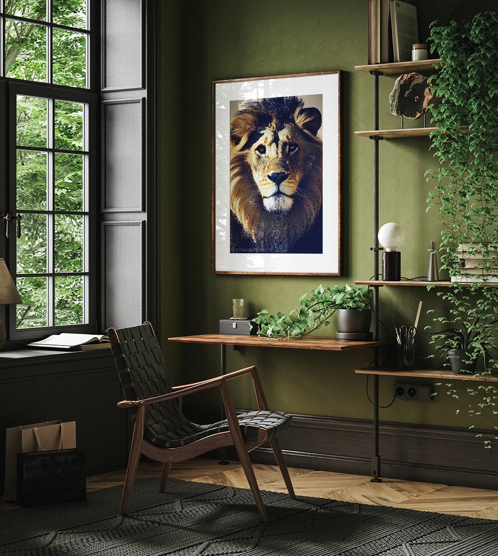 Beautiful Proud Lion Printable Art - Instant Download