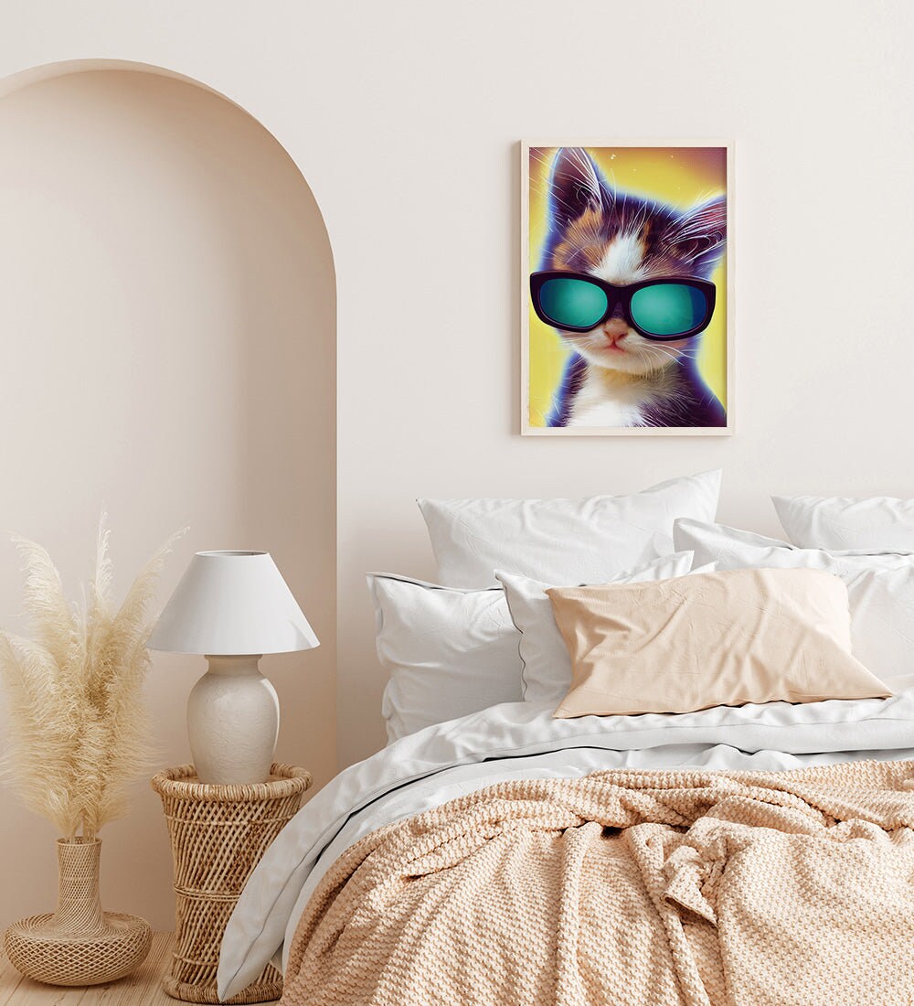 Cool Kitten With Sunglasses Printable Art - Instant Download