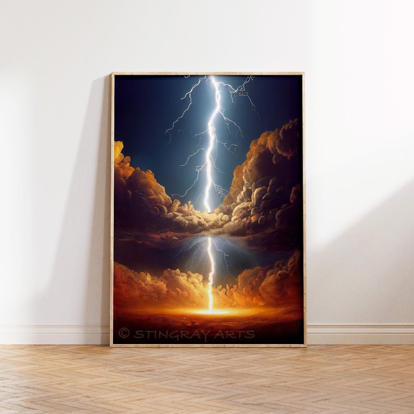 Lightning Bolt Printable Art - Instant Download