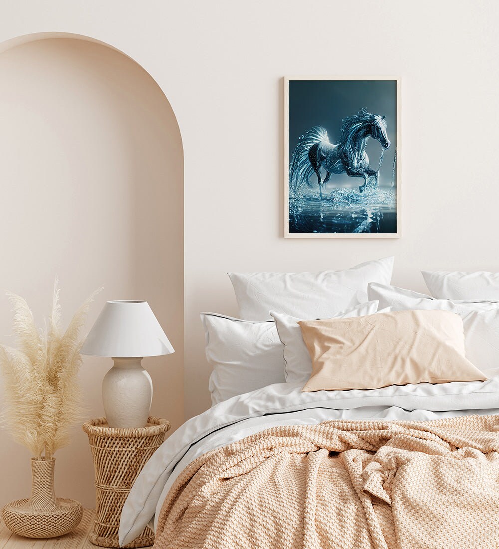 Water Horse Printable Art - Instant Download