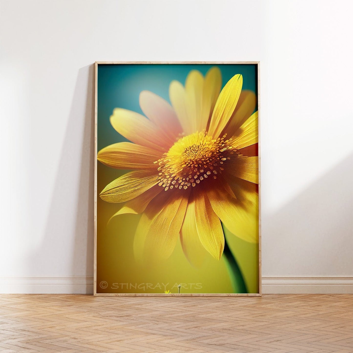 Sunflower Flower Printable Art - Instant Download