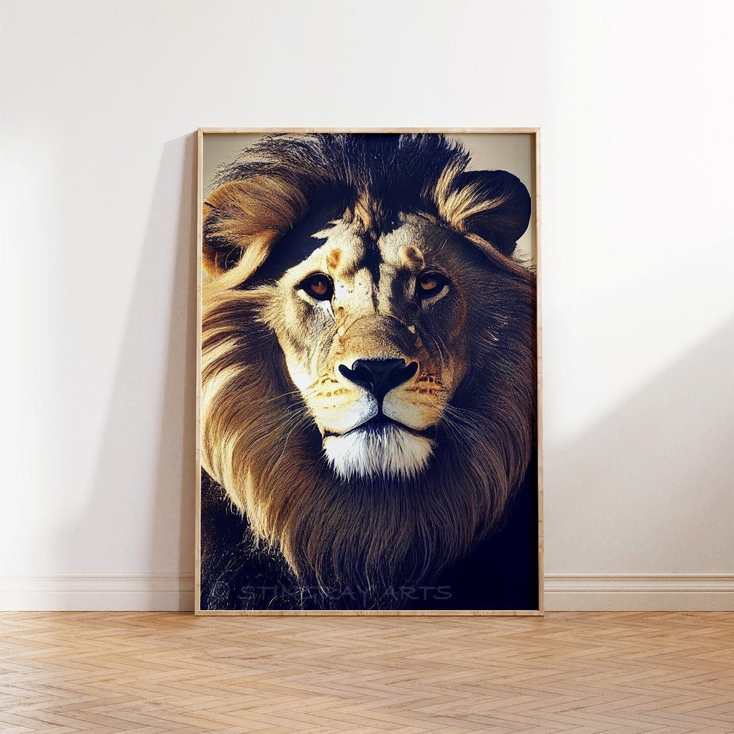 Beautiful Proud Lion Printable Art - Instant Download