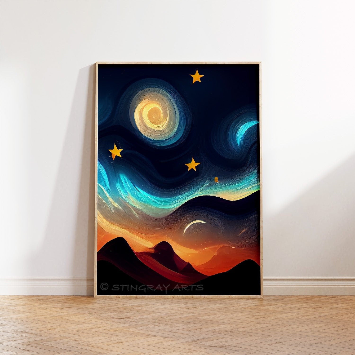 Desert Nights Dreamlike Printable Art - Instant Download