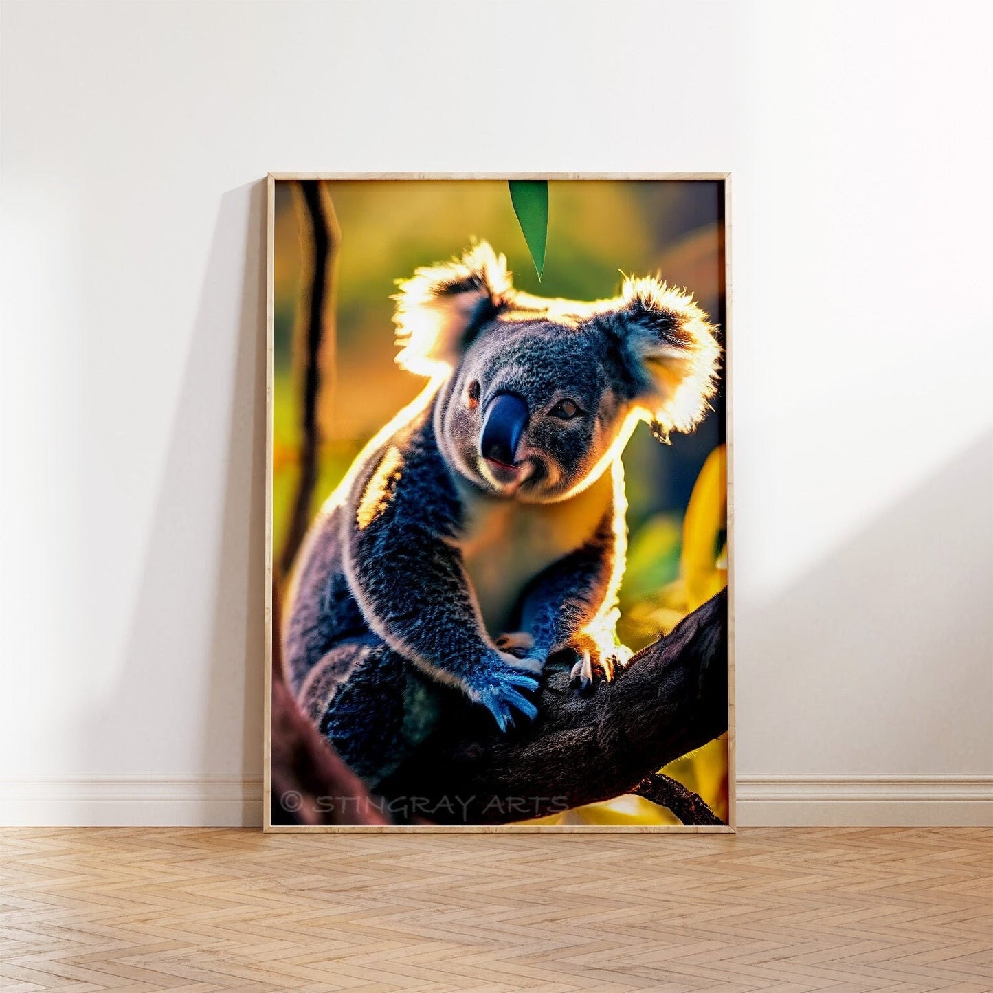 Australian Koala In A Tree Printable Art - Instant Download