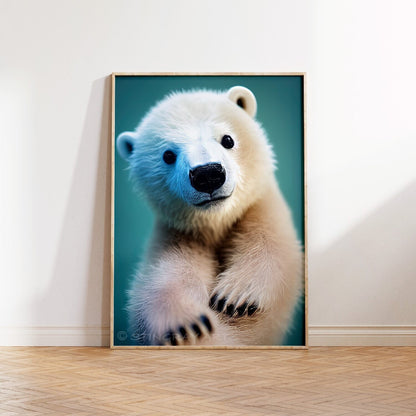 Sweet Polar Bear Printable Art - Instant Download