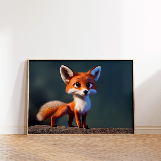 Woodland Fox Printable Art - Instant Download