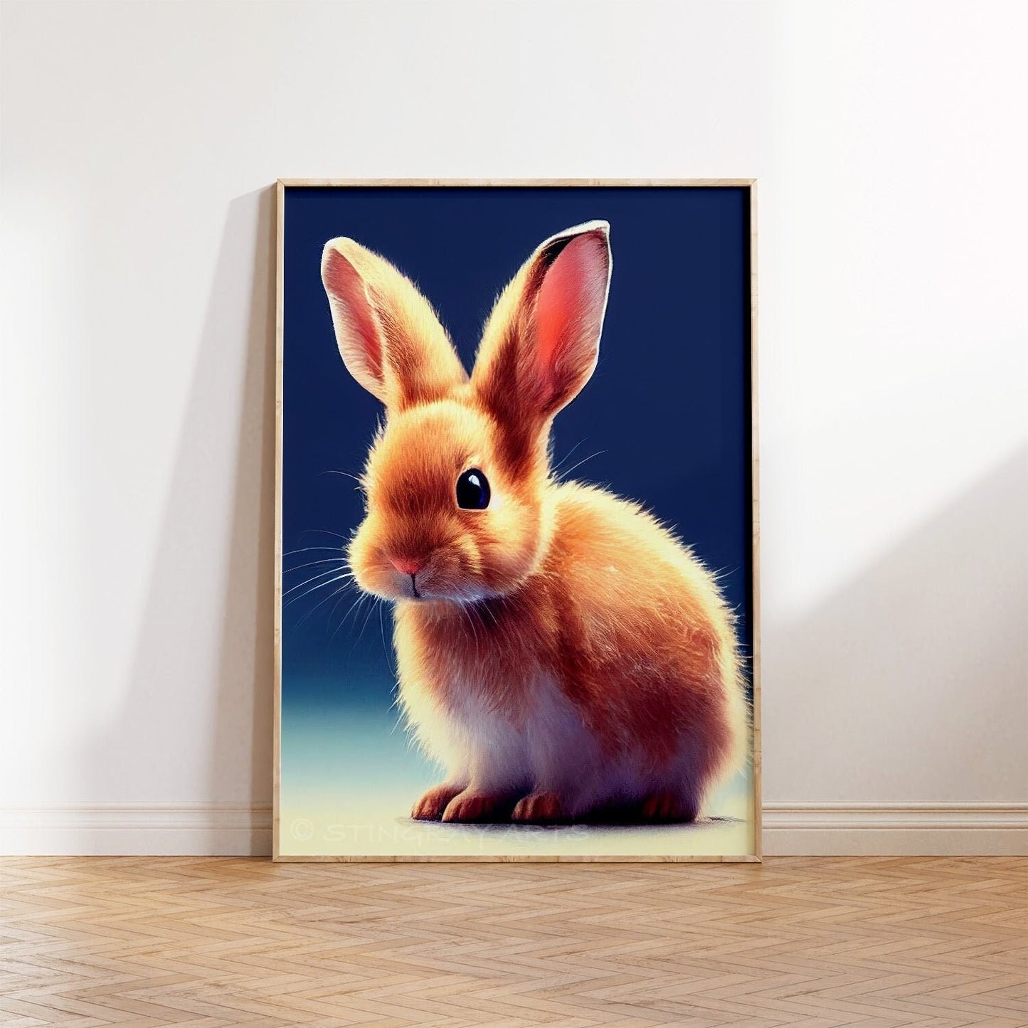 Baby Bunny Printable Art - Instant Download