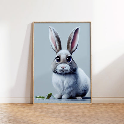 Pretty Rabbit Character Printable Art - Instant Download